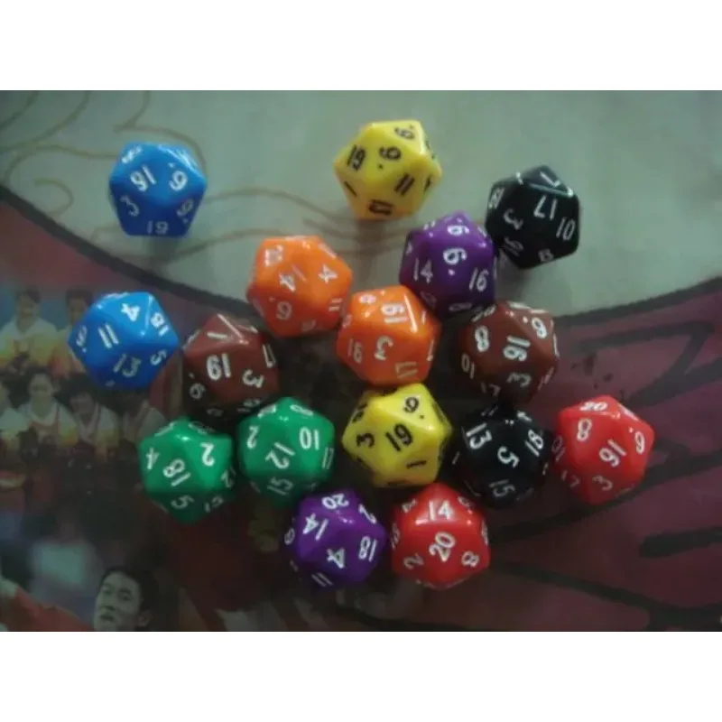 10pcs/lot 20 sided dice D20 dices for game table twenty faces  board game dices tools