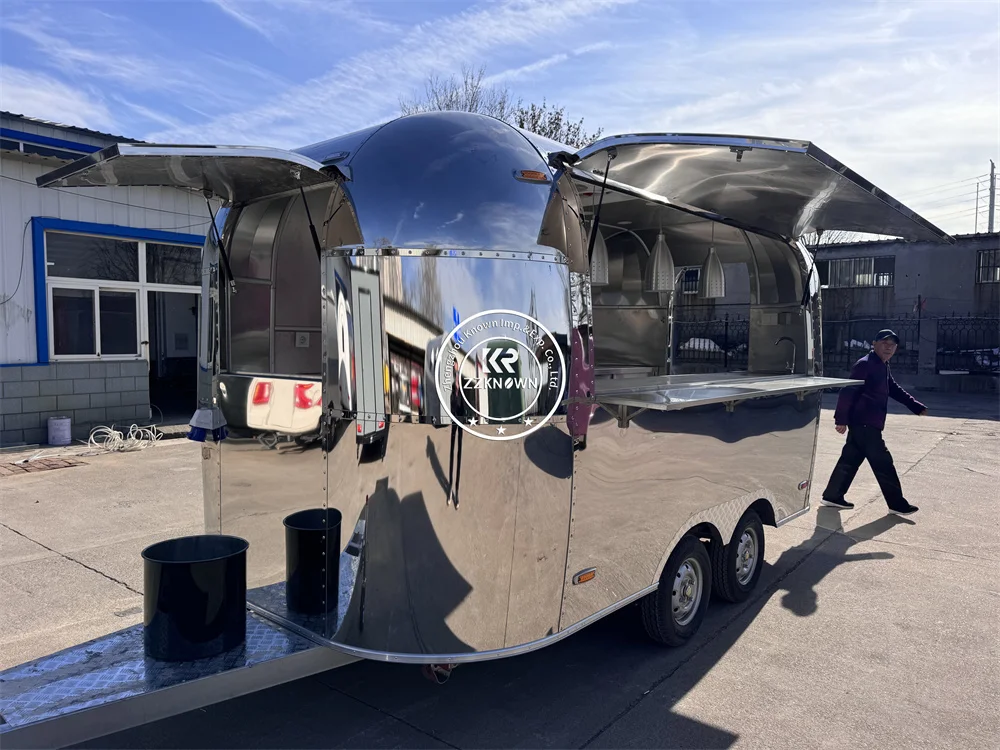 2025 Mobile   Food Truck Custom Concession Cart Truck Pizza Food Trailer With Fully Equipped For Sale