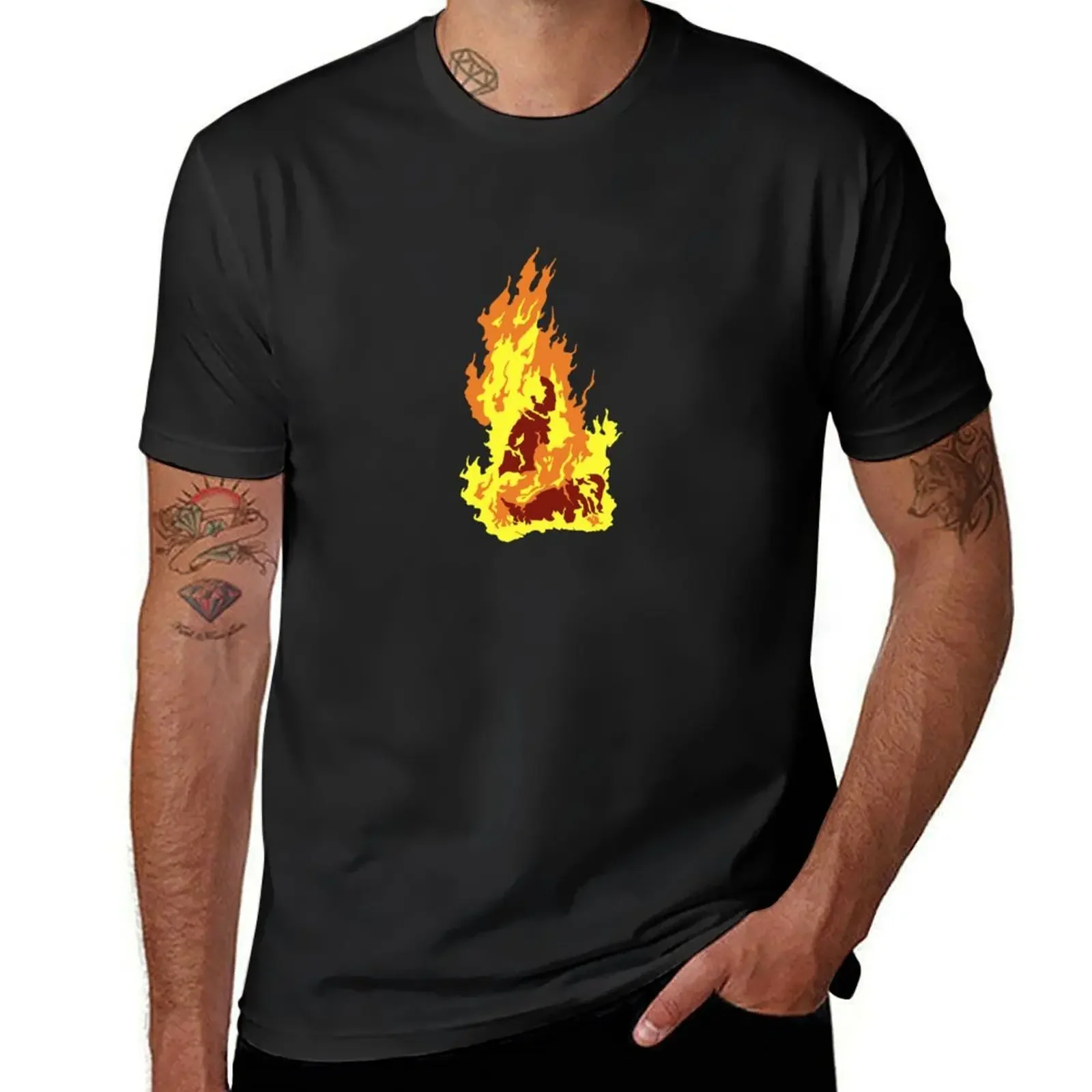 The Self-Immolation of Thích Qu?ng ??c T-Shirt anime stuff Blouse outfits for men