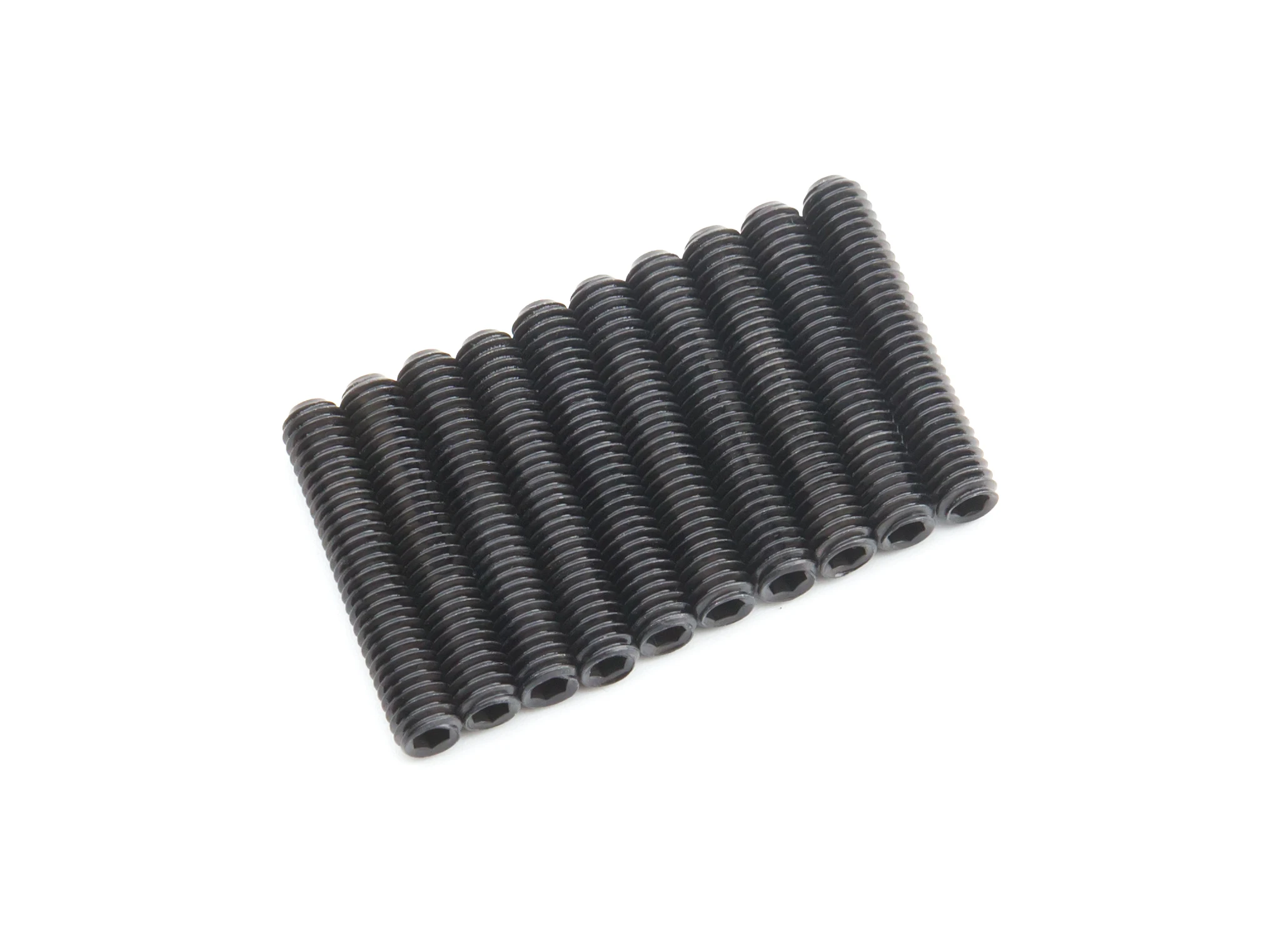 Screw Grub Hex M4 x 22mm Machine Steel Black (10pcs)