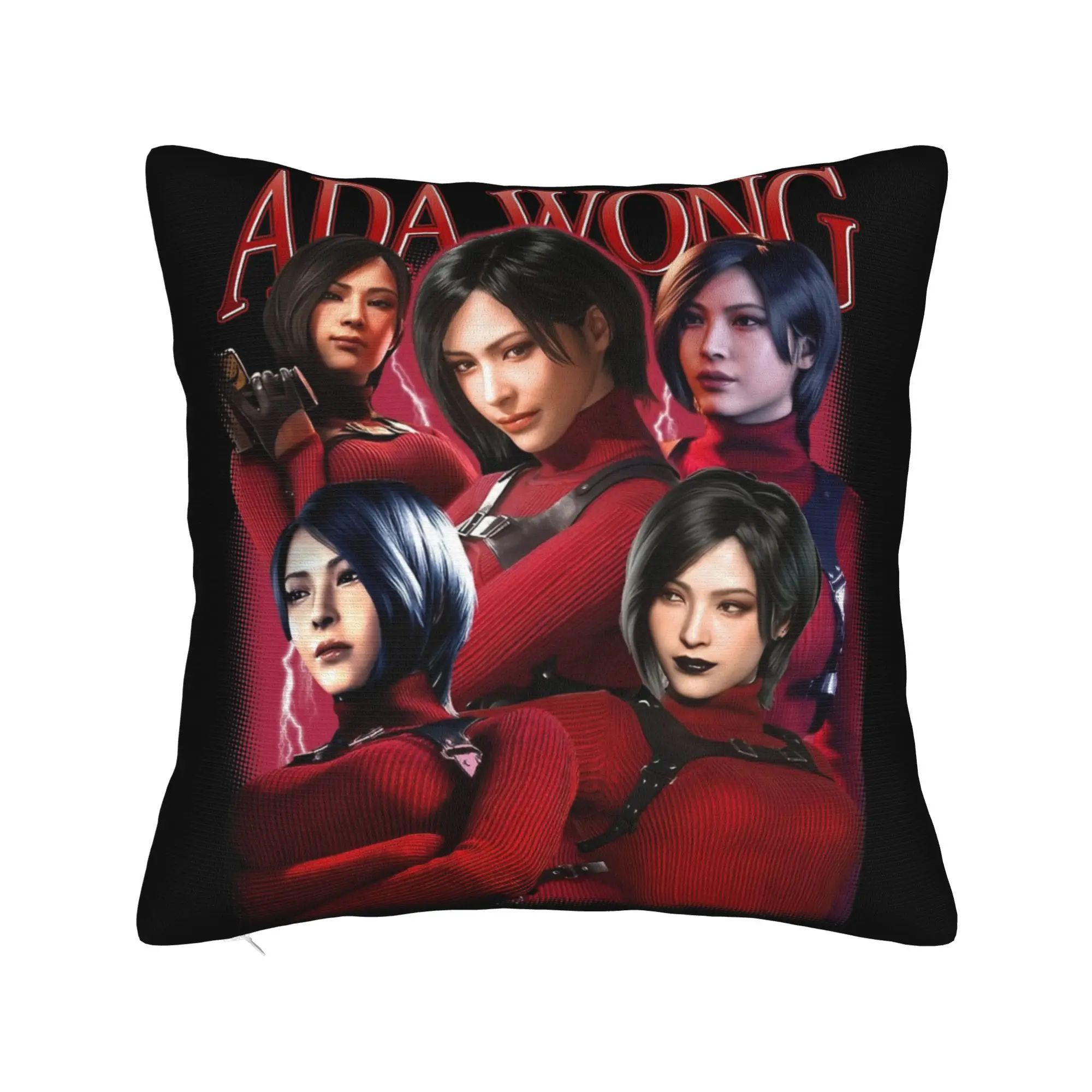 Ada Wong Bootleg Leon S.Kennedy Pillowcase Soft Polyester Cushion Cover Decoration  Pillow Case Cover Home Square 40*40cm
