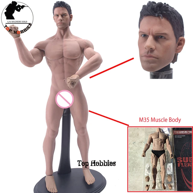 1/6 Scale Figure Super Flexible Male Seamless Muscle Body W Steel Skeleton  TBLeague PL2015-M35 Chris Sen Male Head Sculpt 12Inch - AliExpress 26