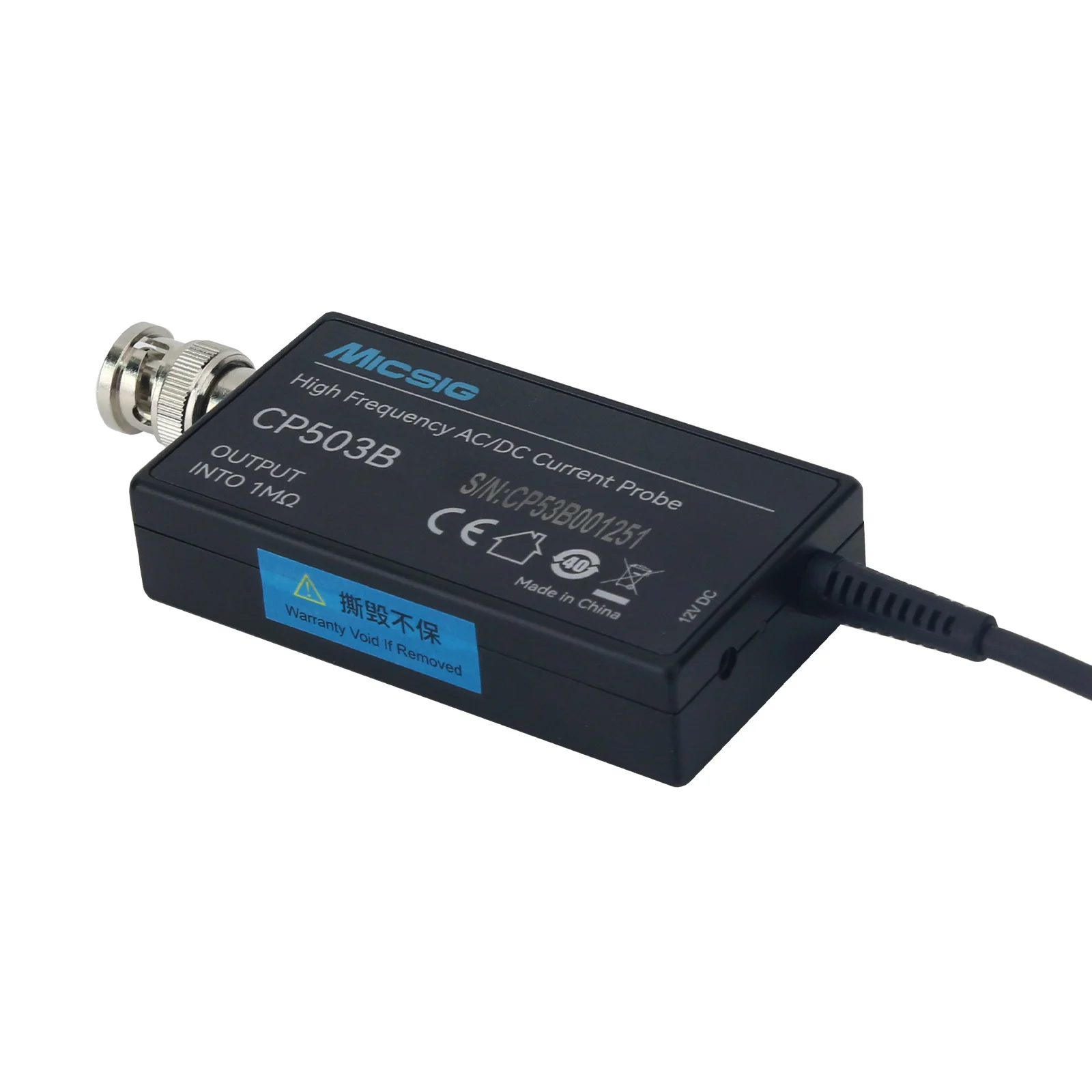 Высокочастотный токовый пробник GOOD Micsig CP503B 50 МГц 5А/30А с двумя диапазонами измерения, AC/DC, с разъемом BNC для осциллографа