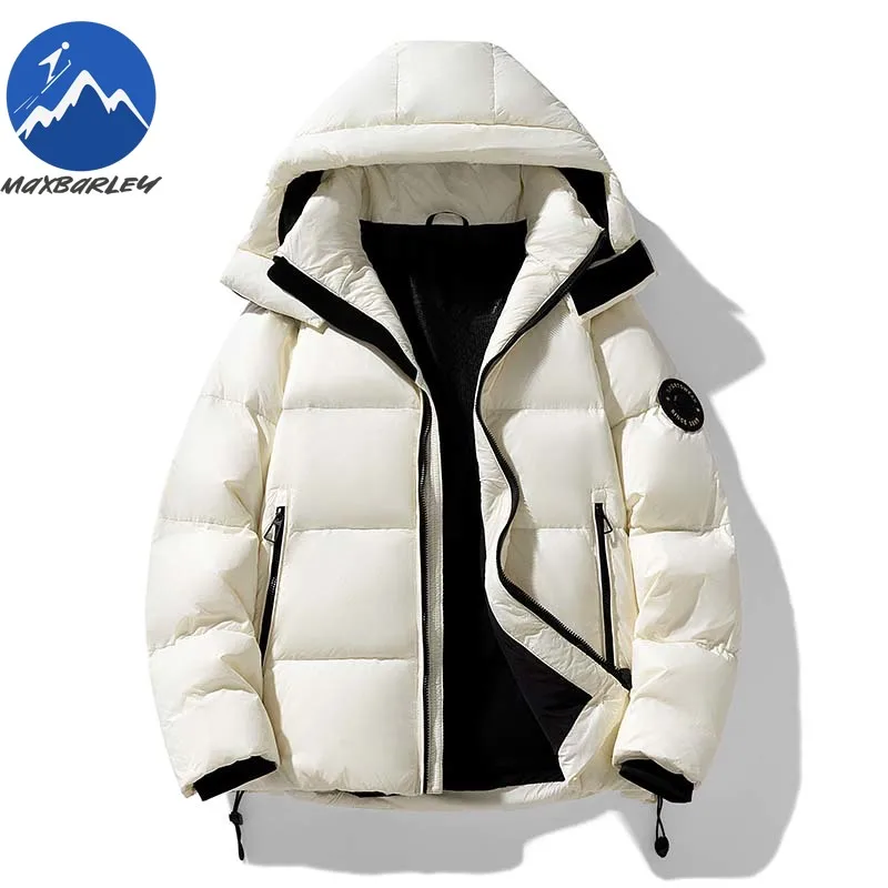 Maxbarley Men Down Jacket Winter High Quality White Duck Down Lightweight Parka Fashion Outdoor Ski Soft Warm Puffer Jacket