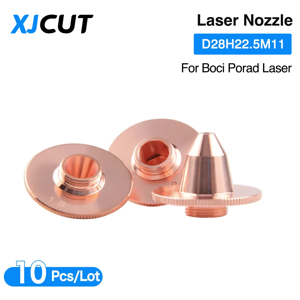 

XJCUT 10 шт./лот BOCI волоконная лазерная насадка для конической резки D28H22.5M11 двухслойная для станков Boci Porad лазерная режущая головка