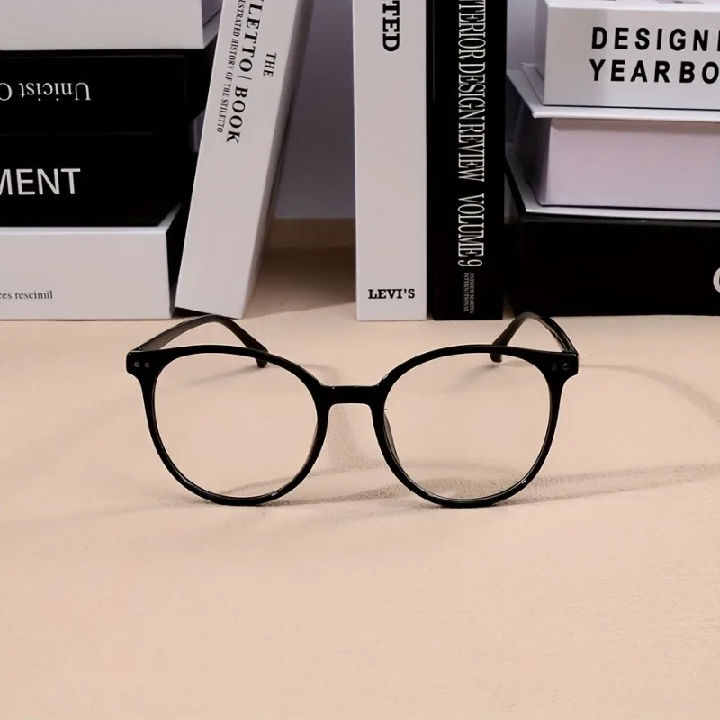 

1pc Retro Full-Rim Square Frame Glasses - Lightweight Unisex Eyewear for Men & Women Fashion GlassesValentine's Day Gift