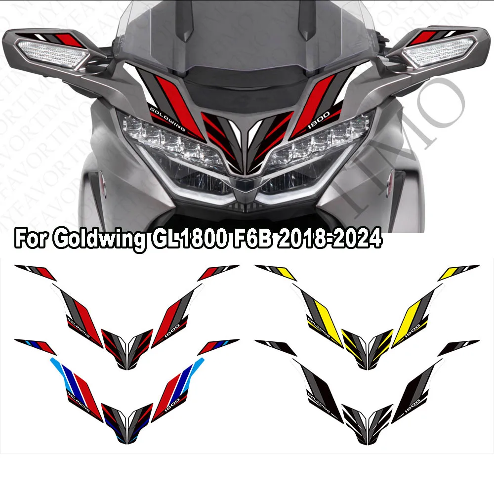    แผ่นกันรอยถังน้ำมันสำหรับรถมอเตอร์ไซค์ฮอนด้า โกลด์วิง GL1800 F6B ปี 2018-2024  แผ่นป้องกันกระเป๋าเดินทางท้ายรถ  สติ๊กเกอร์ PVC ชุดป้องกันน้ำมันเชื้อเพลิง