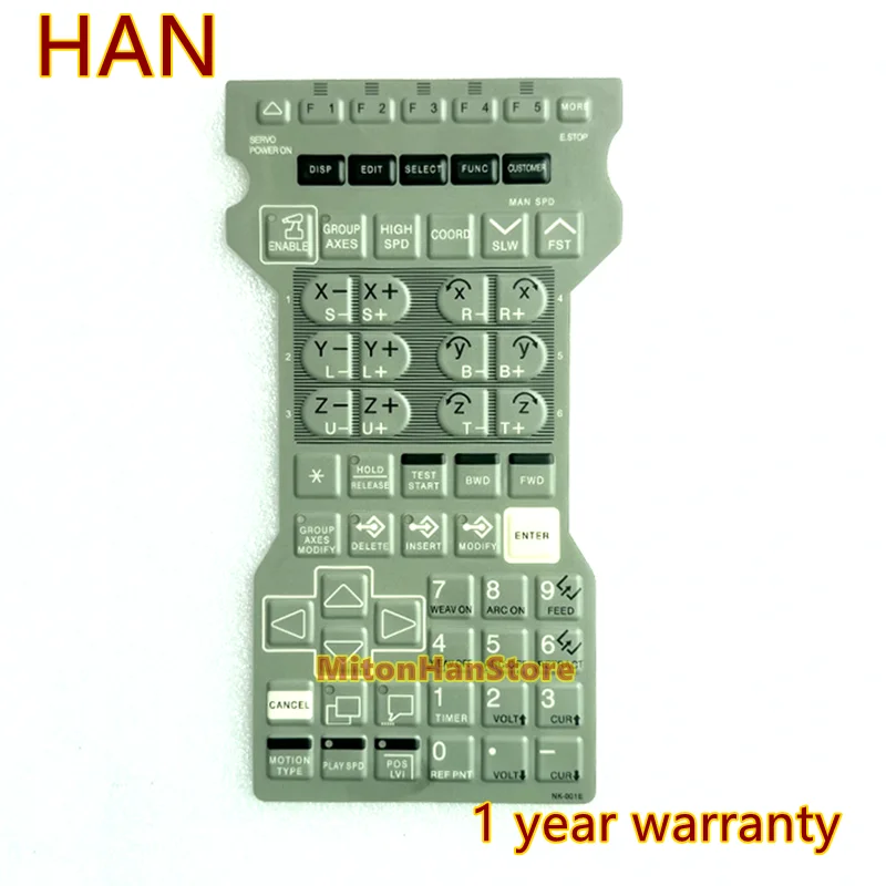 

New For NK-000E NK-002E Membrane Keypad NK-001E NK-014E Membrane Film Overlay for Yaskawa MRC Teach Pendant