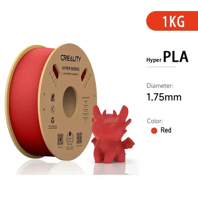 To 3D PLA Filament 1.75mm Hyper PLA High Speed 30-600mm/s 3D Printer Filament 1KG Spool PLA Fit Most 3D Printers