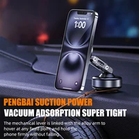 Vacuum Magnetic Suction Cup Car Mobile Phone Mount Universal Folding Phone Stand Universal Auto Phone Stand for 4-7 Inches 4