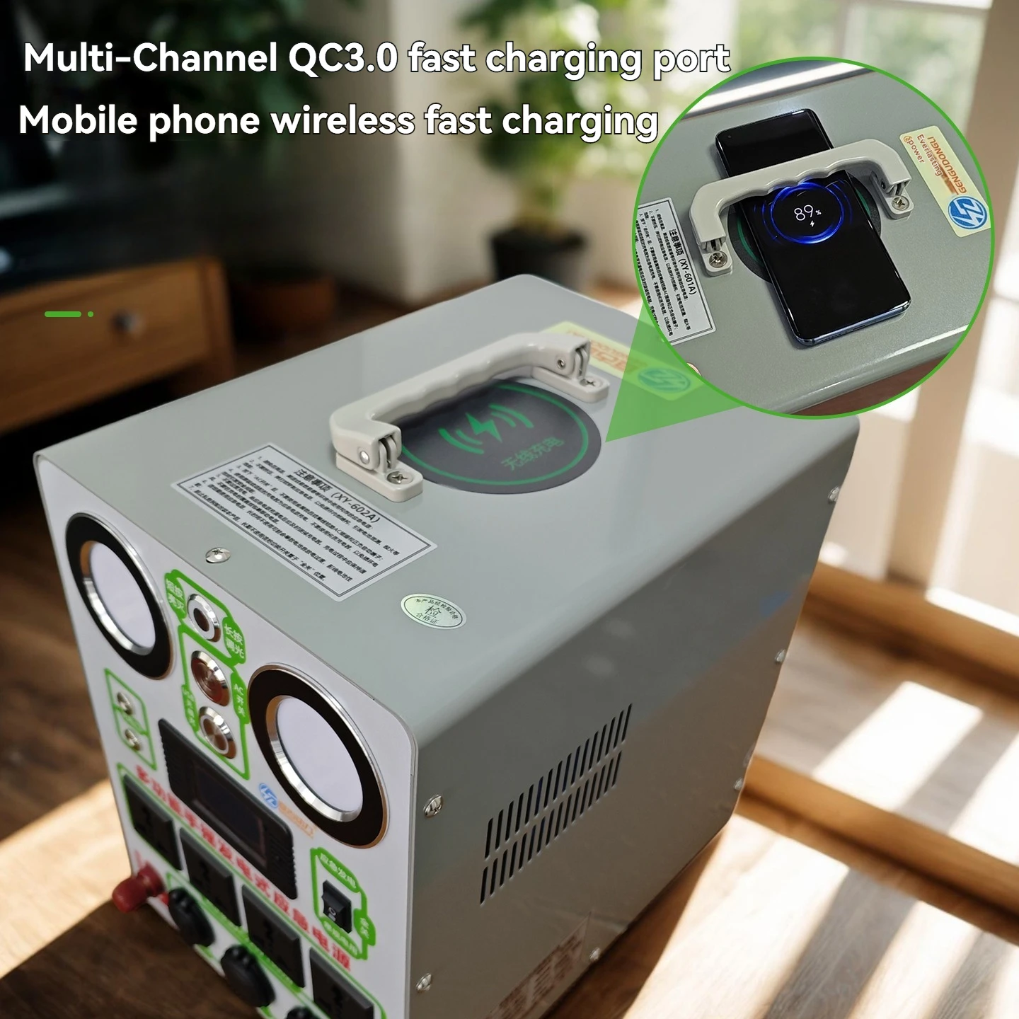 High Power 1500W Hand Crank Generator 110V/220V | USB Phone Charging Treasure for Outdoor Backup
