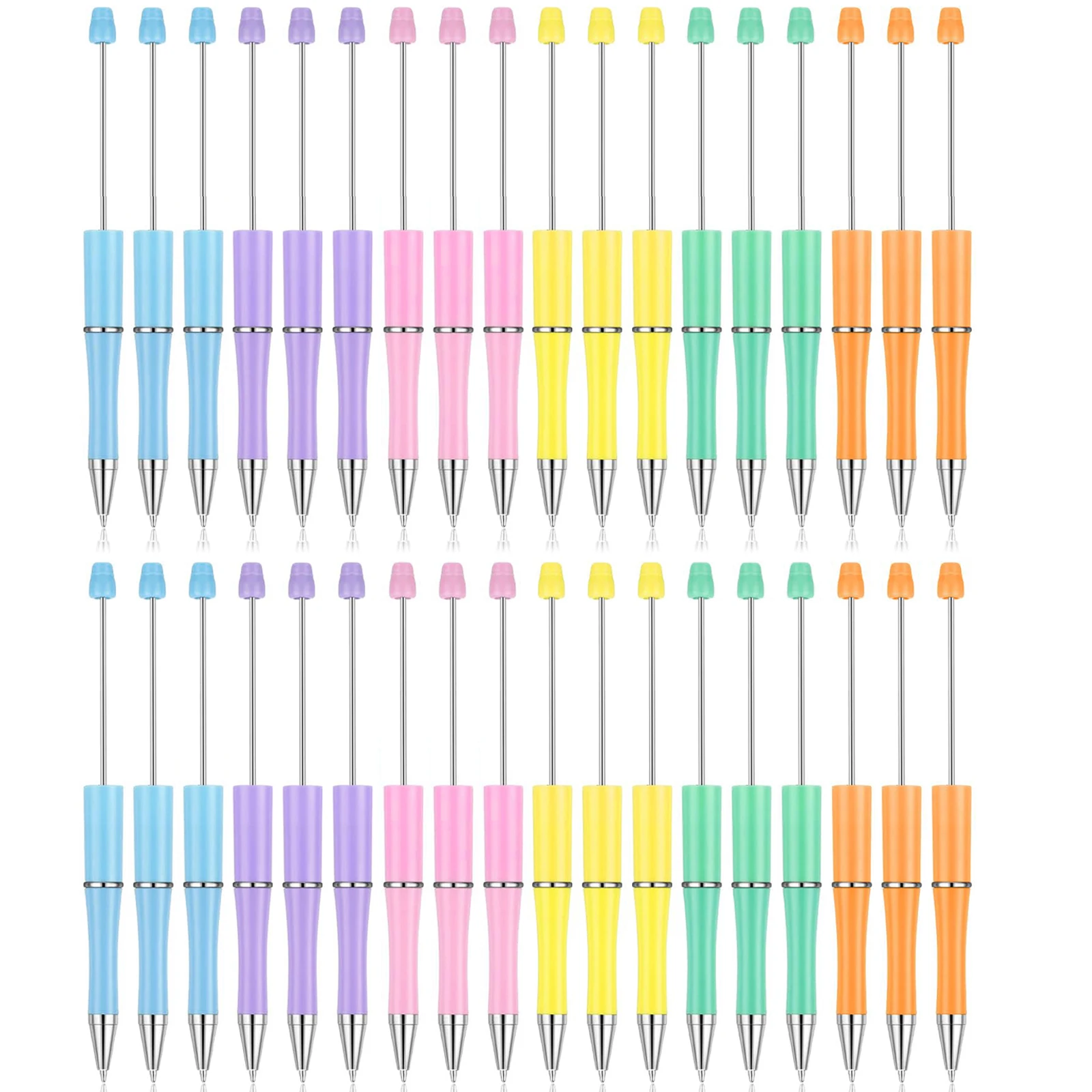 30Pcs Diamond Bead Pen Wholesale Creative DIY Handmade Sticker Set Diamond Beaded Ballpoint Pens