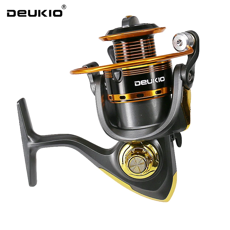 DEUKIO Ultraleichte 1000 ~ 7000 5,2:1 Übersetzungsverhältnis, 18LB Max Drag Metallspule Spinn-Angelrolle für Süßwasser-Salzwasser