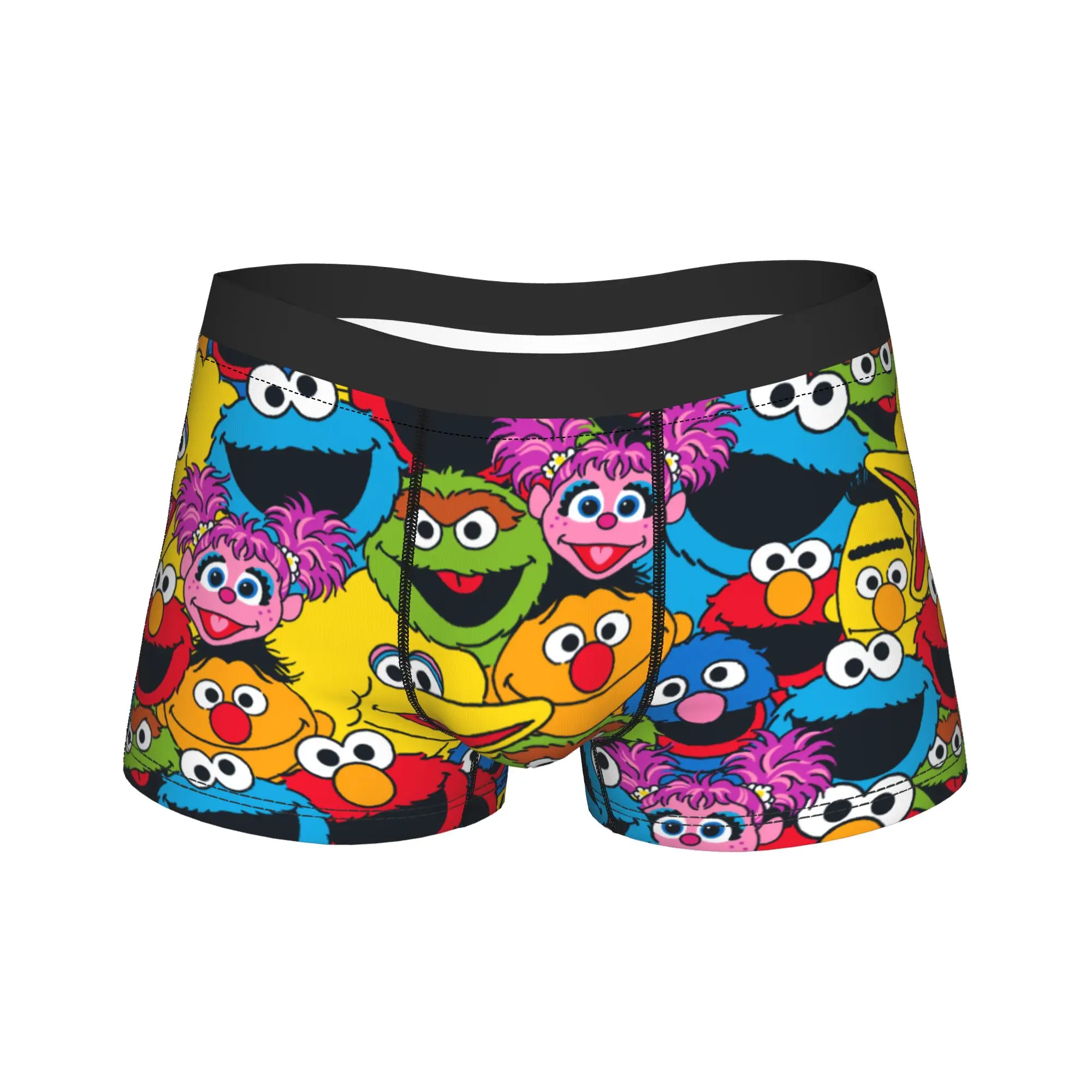 

Мужские трусы-боксеры с забавным принтом «Монстры из мультфильмов», дышащие, размеры M-XXL