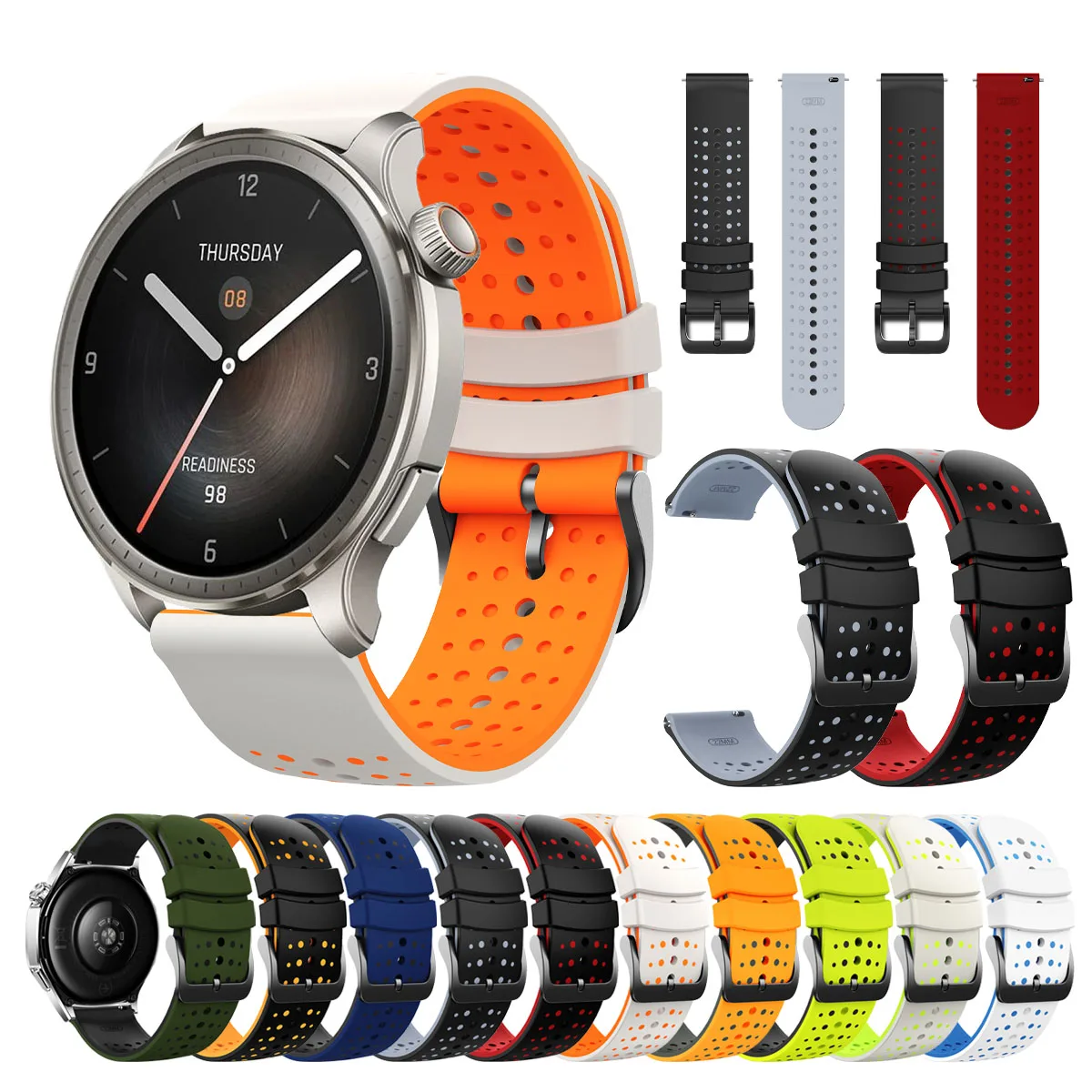 22Mm Silicone Strap…