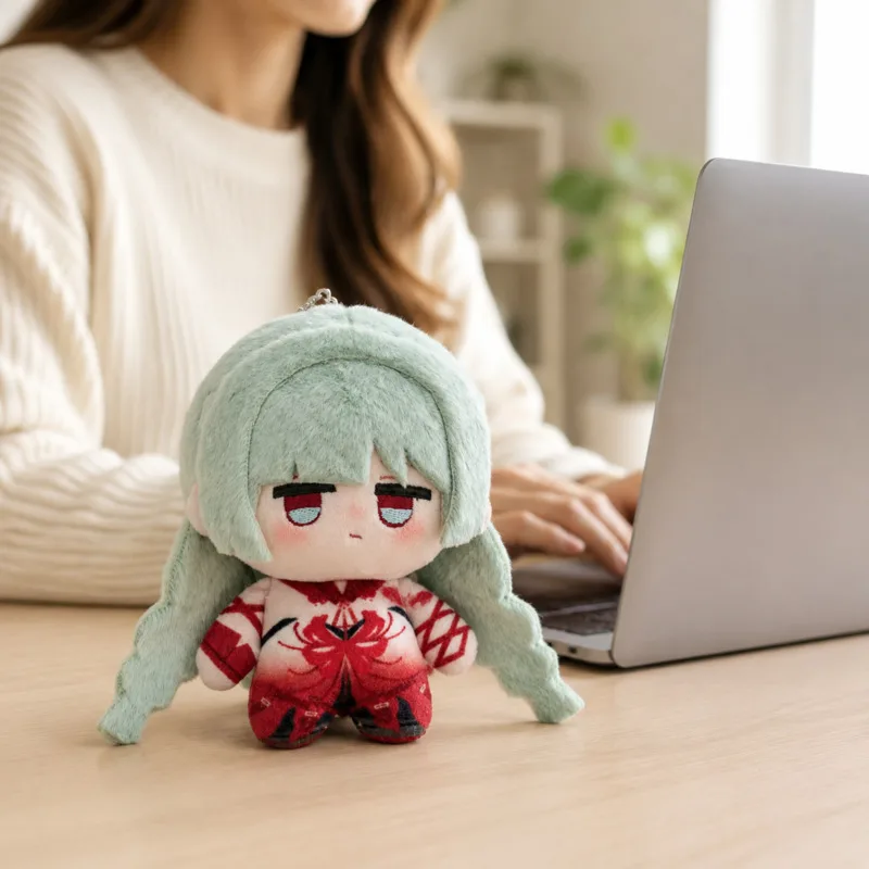 10cm Wuthering Waves Phrolova Cotton Doll Cute Anime Character Figure Printed Mini Doll Room Decor Collectible Gift For Fans New