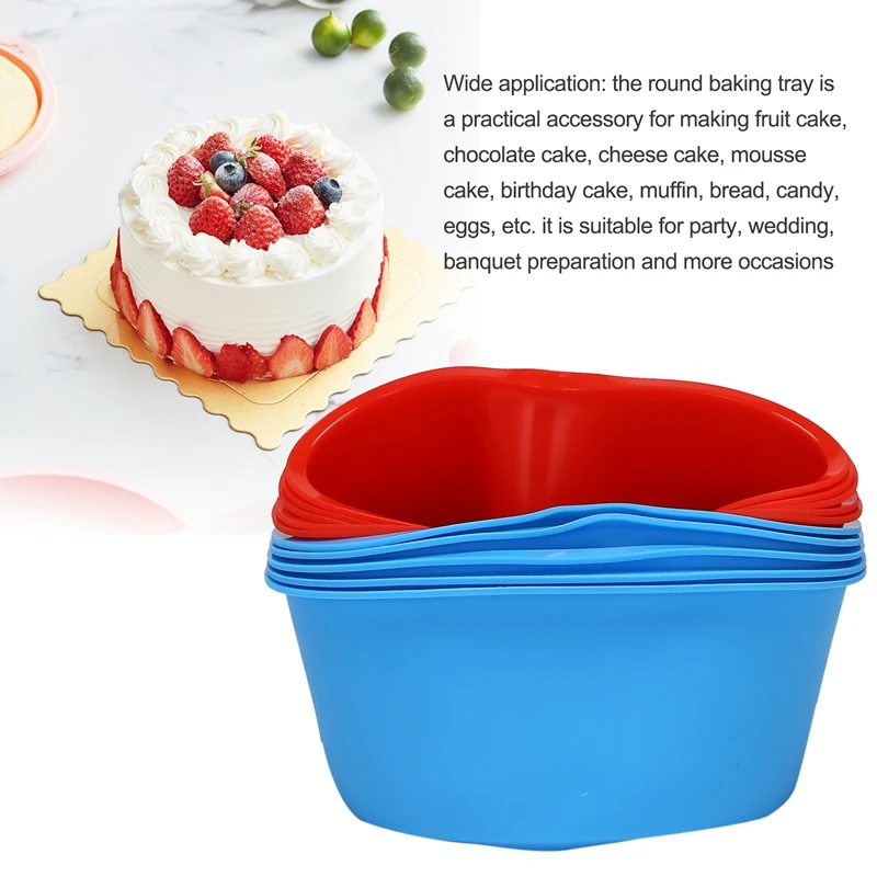 Silikon-Kuchenform Valentinstag, 10,2 cm, 10 Stück - usage example