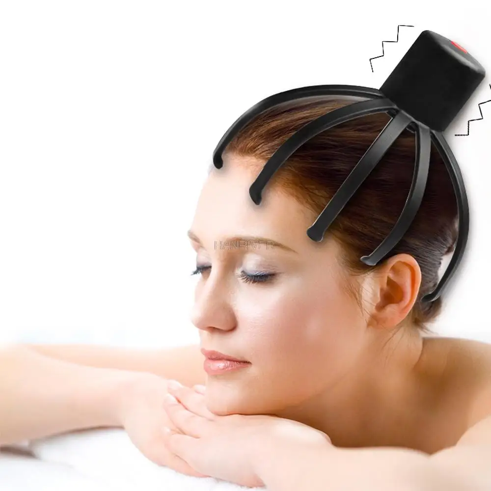 

Electric acupoint Head massager Vibrating Scalp massager Prevent hair loss Octopus Neck Equipment Stress Release Relax Massager