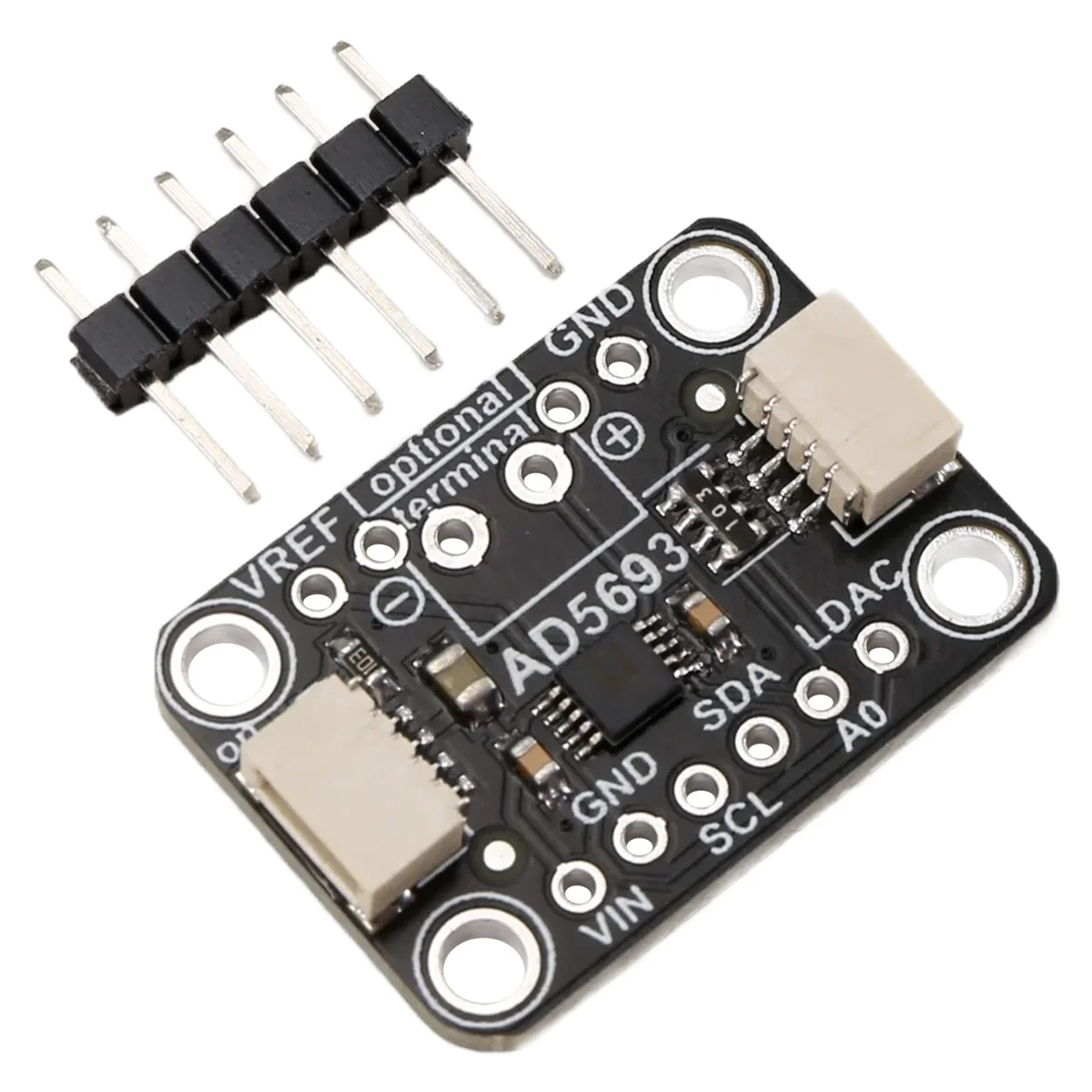 Imagem -03 - Breakout Board Interface I2c Módulo Dac de 16 Bits Compatível com Stemma qt Qwiic Ad5693r