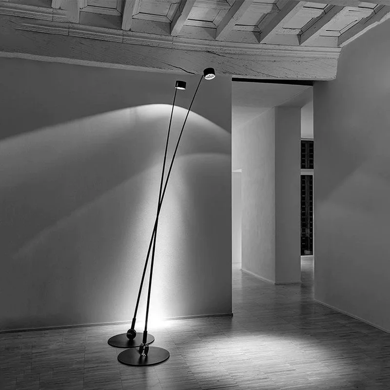 Modern minimalist art minimalist model room floor lamp living room sofa long pole standing lamp