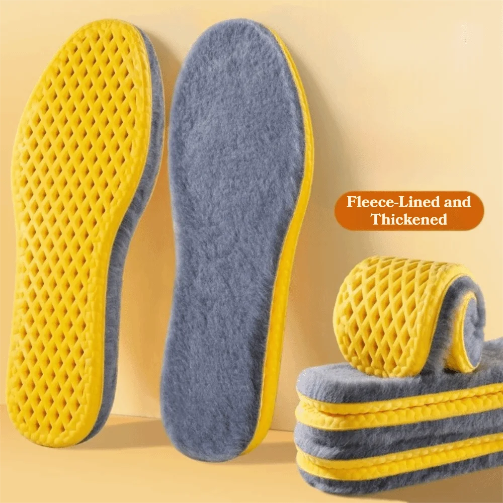 Palmilhas macias e grossas de caxemira para botas de neve, quentes, ultra macias, térmicas, autoaquecidas, absorventes de suor, inserções esportivas masculinas