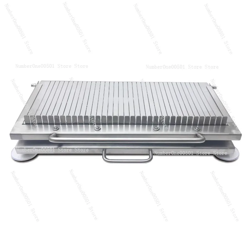 

Stainless Steel Liangpi Noodle Cutter Heavy Duty Manual Press Tool for Tofu Duck Blood Ham Slicing