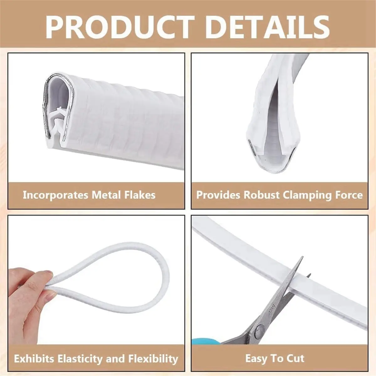 

2026 Новая защитная полоса для каски с полными полями, 32,8 фута, материал ПВХ для улучшенной защиты шлема, черный