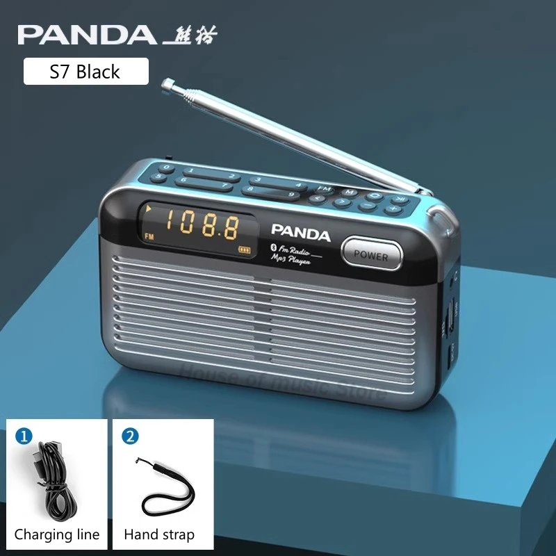 S7 High-power Double Horns FM Radio Stereo Speaker Portable Wireless Bluetooth Speakers With Number Keypad MP3 Music Playback