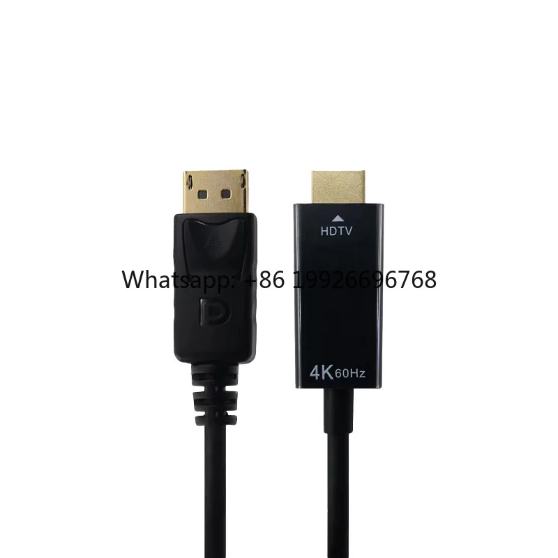 

Solmate DP to HD-MI Adapter Cable 4k High-definition Connection Cable Display Port to HD-MI Video Cable