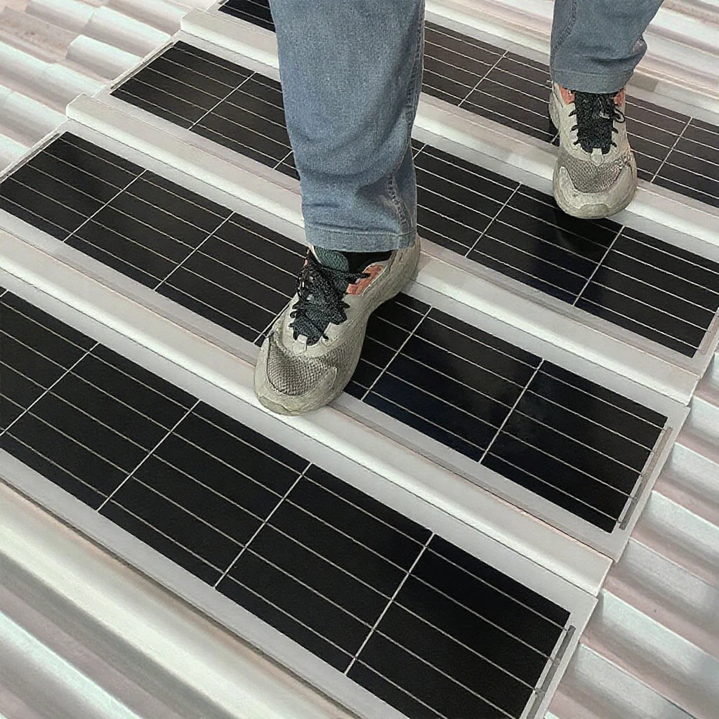 PV Modules 5-Year Warranty 16W 18W Bifacial PERC HJT Solar Roof Tiles System with 24% Efficiency Transparent