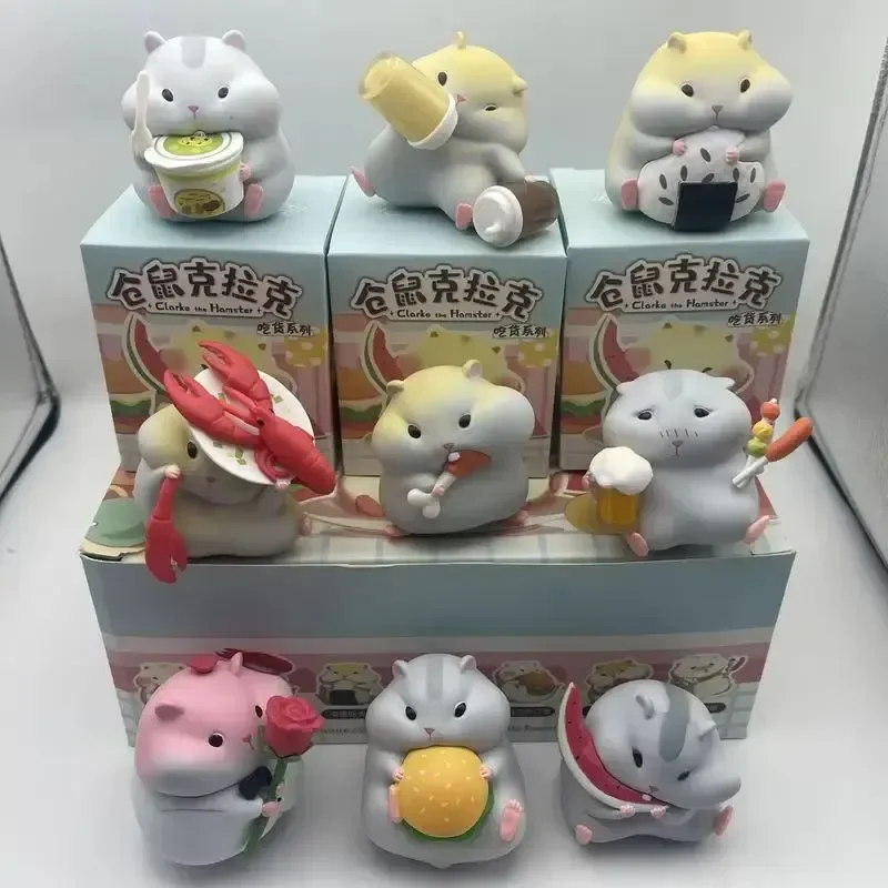 In Stock Clark The Hamster A Cute Foodie Mouse Blind Box Kawaii Mini Figure Perfect Desktop Decoration Birthday Gift view 5