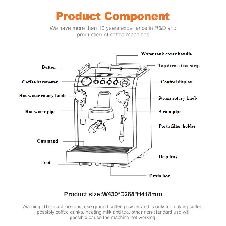 Gemilai CRM3145 best selling kaffeemaschine cafetera instant barista tools smart espresso coffee maker coffee machine