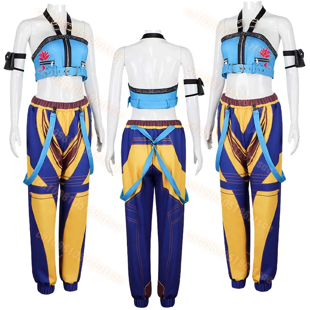 2025 Movie K-Pop Mira Rumi Zoey Demon Hunters Cosplay Costume for Girl Halloween Stage 3D Printed Pattern Role Play Clothes
