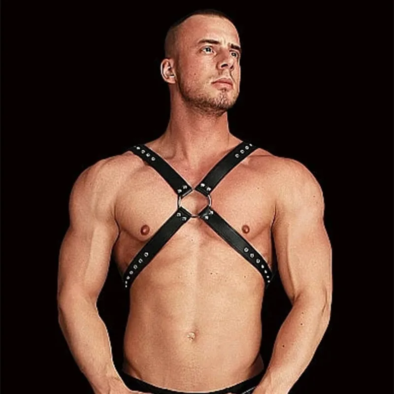 

Gay Rave Harness For Mens Sexual Body Chest Bondage Belt Sex Toys For Men Lingerie Underwear Garter Belt Bdsm Physical Restraint