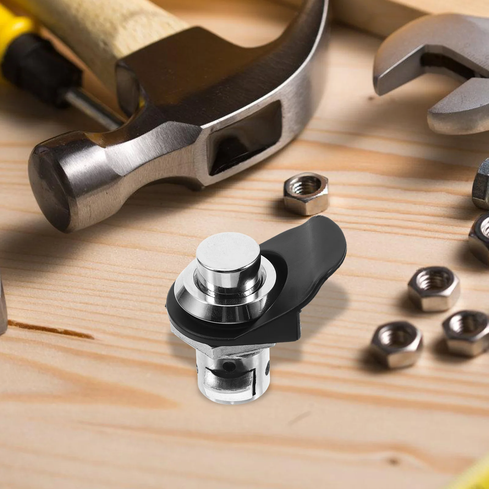 

Round Push Button Cabinet Latch Marine Boat Door Lock Alloy Retractable Impact Plum Blossom Pin Cylinder Industrial