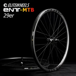 ELITEWHEELS 29er Ultralight MTB Carbon Wheels 28H 27 30 35mm Width Hookless XC Mountain Bike Wheelset M11 Straight Pull Hub