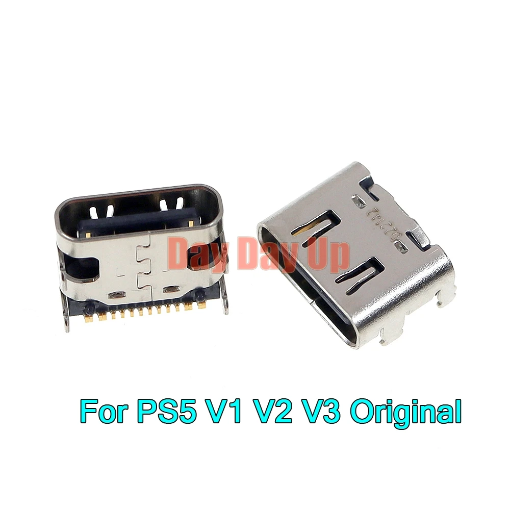 오리지널 OEM 충전 포트, PS5 V1 V2 V3 TYPE-C 충전 소켓, 플레이스테이션 5 전원 인터페이스 V1.0 2.0 3.0, 1PC