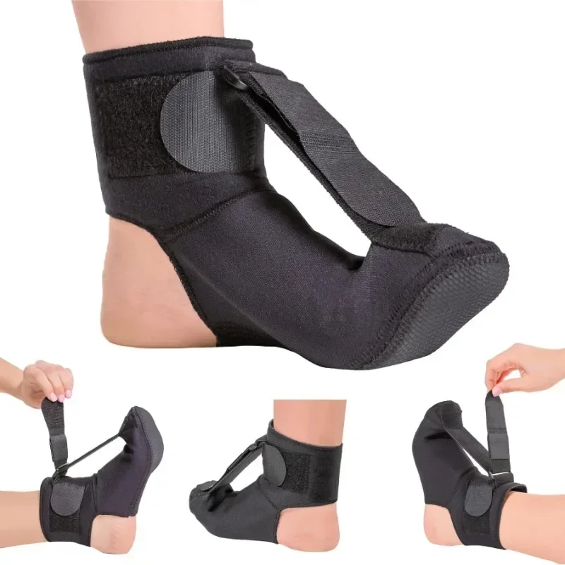 Adjustable Plantar Fasciitis Night Foot Splint Drop Orthotic Brace Elastic Dorsal Night Splint Foot Rehabilitation Stretch Strap