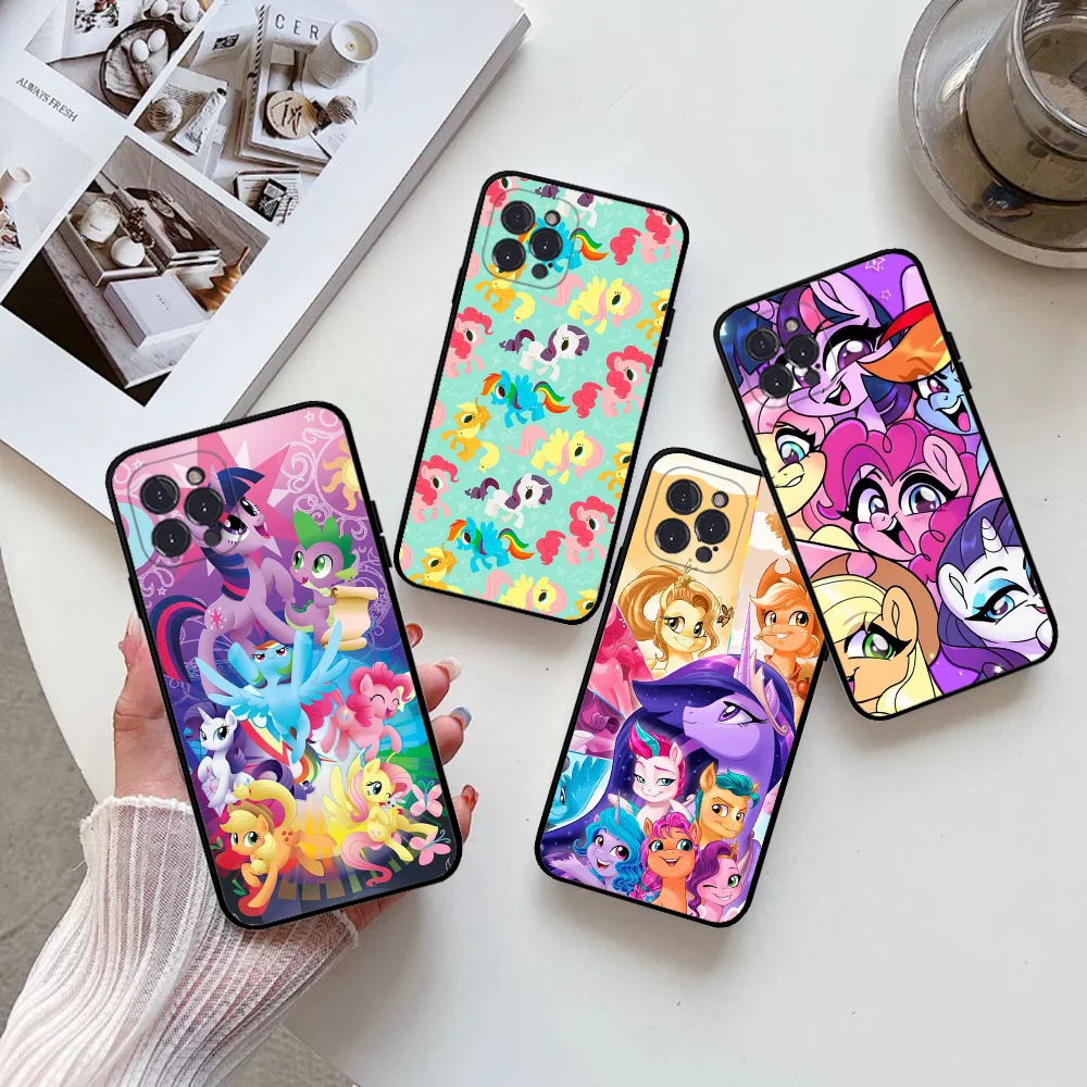 M-My Little P-Pony Phone Case Silicone Soft For Iphone 16 15 14 13 12 11 Pro Mini XS MAX Plus X Cover