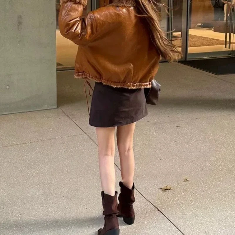 2025 Winter New Imitation Lamb Fur Integrated Coat Women's Fleece Thickened Jacket
