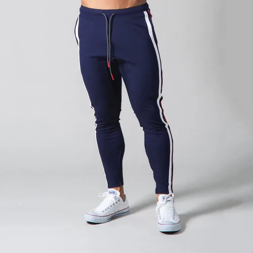 Imagen 2 del producto Pantalones informales para correr para hombre, pantalones de chándal ajustados, pantalones de entrenamiento para hombre, ropa deportiva, chándales de entrenamiento, pantalones para correr para Fitness en la parte inferior para hombre