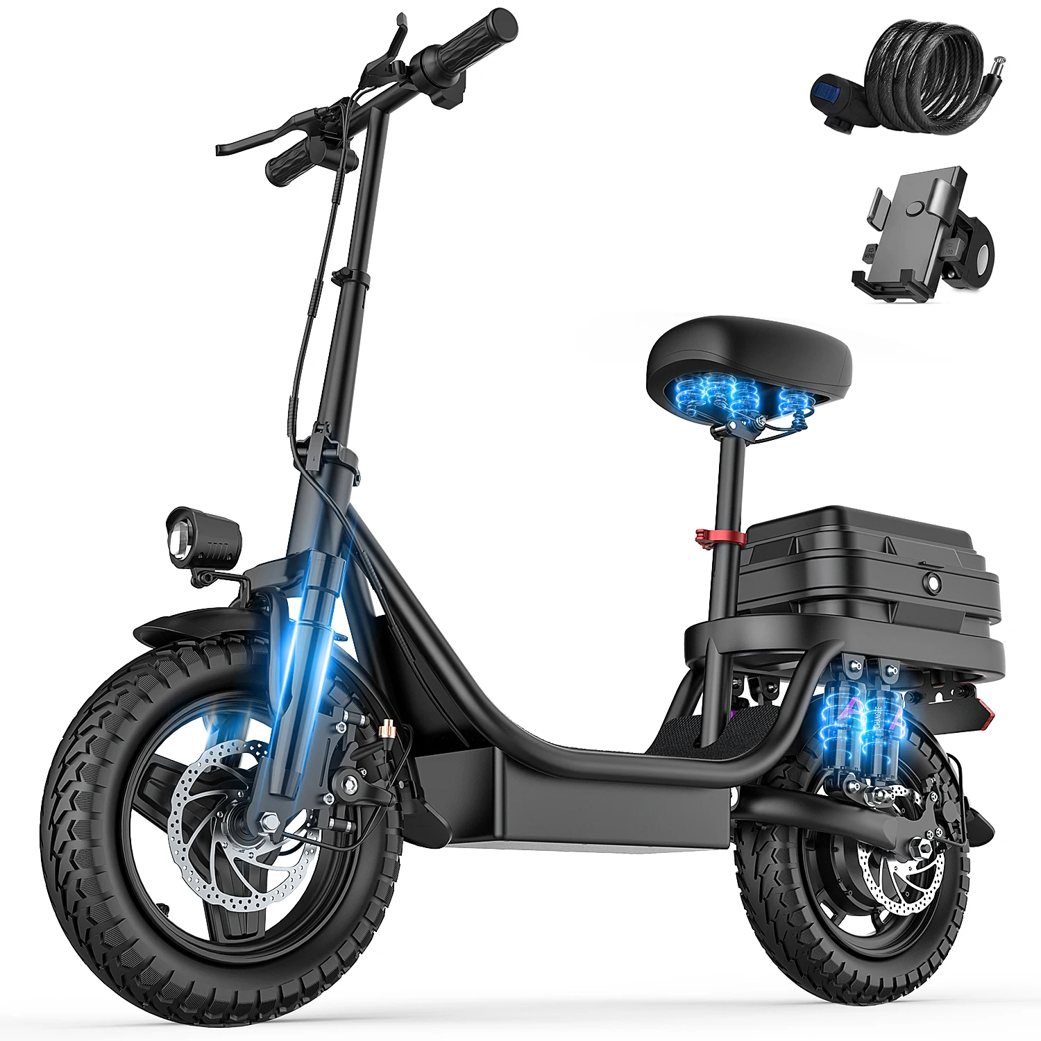 AliExpress NONE Adult Foldable Electric Scooter Toofly GQ8 14 Inch Tire 48V15AH Battery 250W E-Scooter for Sports & Entertainment Cycling