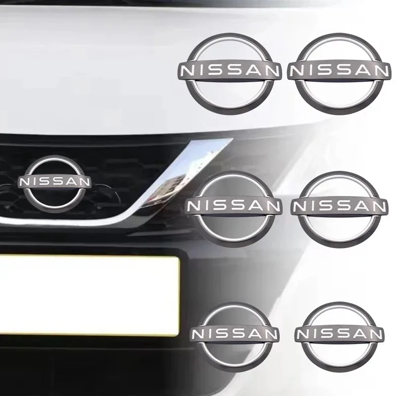 3D 15.4cm 14.2cm 12.7cm 10cm 8.7cm for Nissan Car Front Head Hood Bonnet Emblem Rear Tail Bumper Trunk Sticker Badge Styling