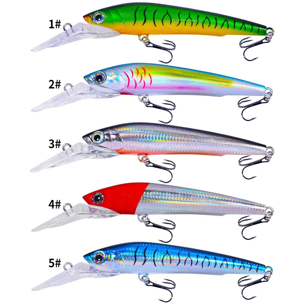 100g 41g Wahoo Barracuda Fishing Lure Trolling Deepsea Diving Minnow Bait Wobblers Tackle Pesca Saltwater Mahi Tuna Fishing Bait