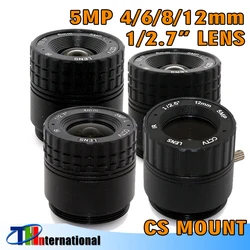 3MP 5MP 8mm 12mm 16mm Lens CS Mount Fixed 1/2.5 inch CCTV Lens For HD 1080P/4MP/5MP AHD Camera Box Camera Explosion Proof Camera