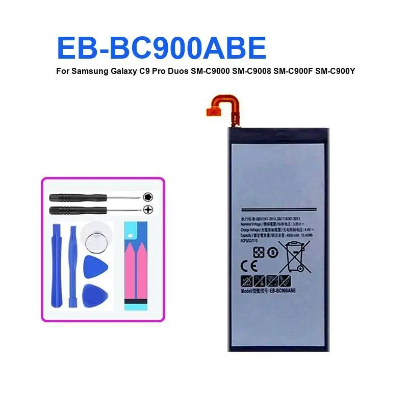 4000Mah بطارية الهاتف المحمول خفيفة الوزن EB-BC900ABE لسامسونج غالاكسي C9 برو Duos SM-C9000 SM-C9008 SM-C900F SM-C900Y