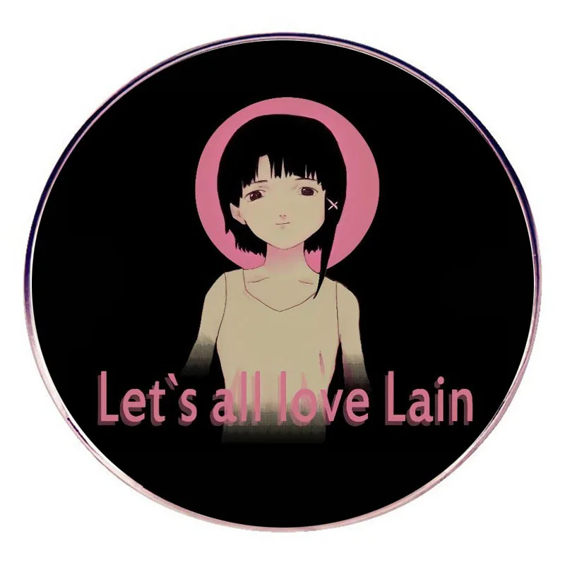 Anime Iwakura Lain Enamel Pins Cartoon Character Lapel Badge Brooch Decoration Jewelry