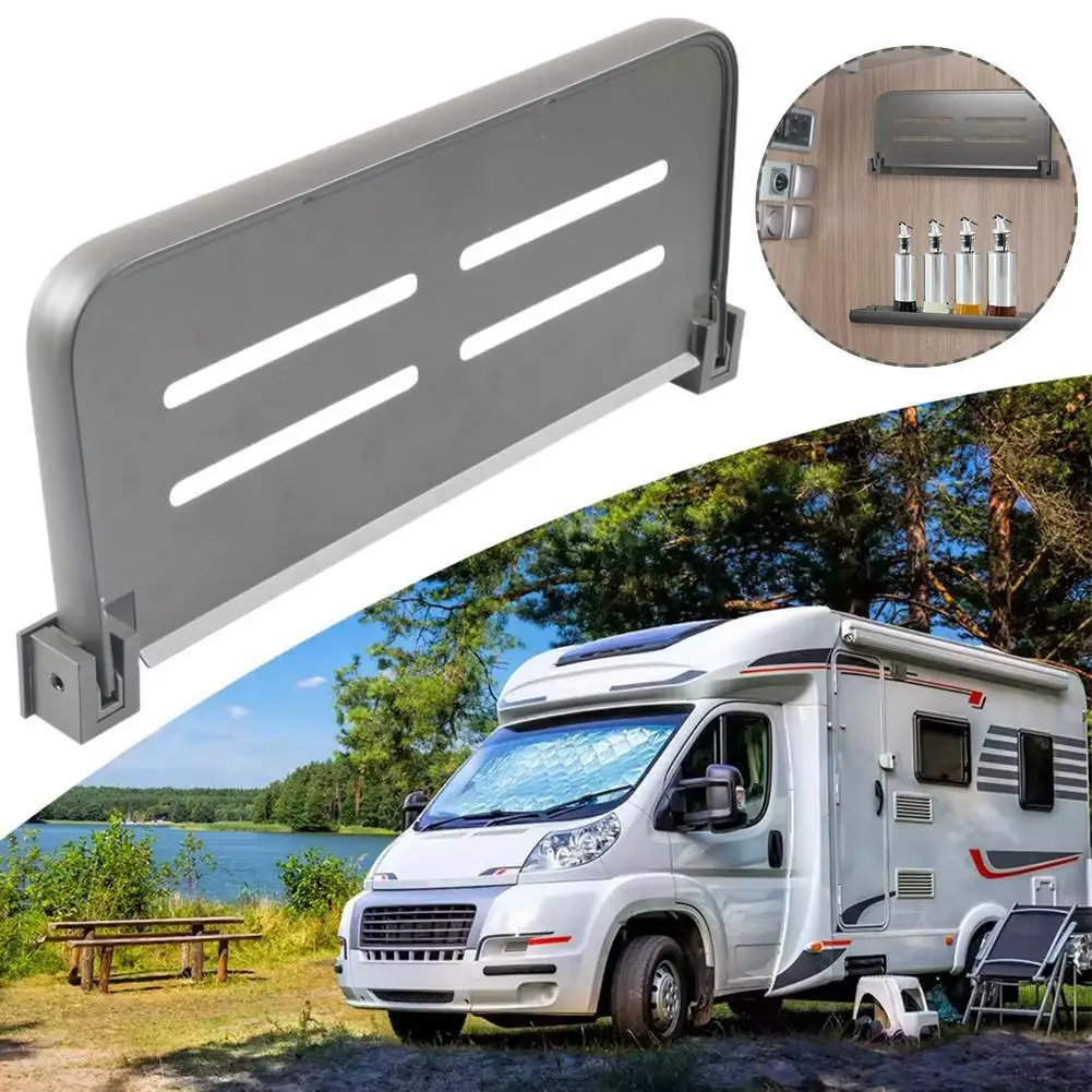 المحمولة RV صينية قابلة للطي الألومنيوم متعددة الوظائف الفضاء جديد توفير مغسلة منظمو مستحضرات التجميل رف الحائط K7N6