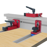 Woodworking Chute Backing Connector T-Track Slot Miter Gauge Machinery Part Module Track Stop Locator Rail Retainer