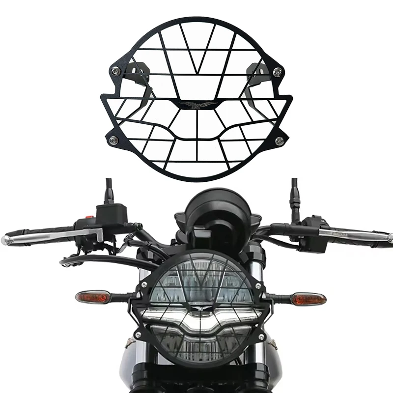 for Moto Guzzi V7 850 Stone v7 Special V9 Bobber 2021 2024Motorcycle Headlight Head Light Guard Protector Cover Protection Grill